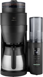 Melitta® AromaFresh PRO Therm II ekspres przelewowy z młynkiem ceramicznym 1030-11 czarny mat